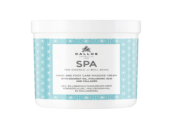 Kallos Spa Kéz- és Lábápoló Masszírozó Krém Kókuszolajjal 500 ml